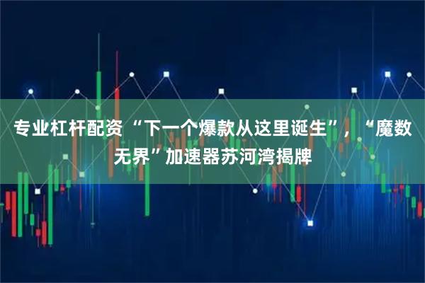 专业杠杆配资 “下一个爆款从这里诞生”,“魔数无界”加速器苏河湾揭牌