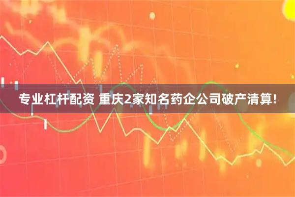 专业杠杆配资 重庆2家知名药企公司破产清算!