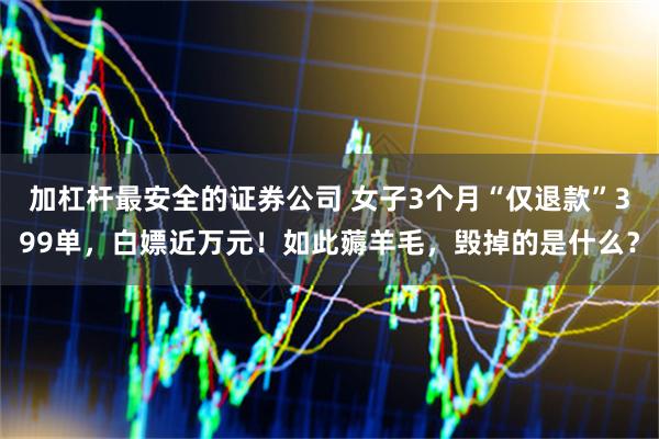 加杠杆最安全的证券公司 女子3个月“仅退款”399单，白嫖近万元！如此薅羊毛，毁掉的是什么？